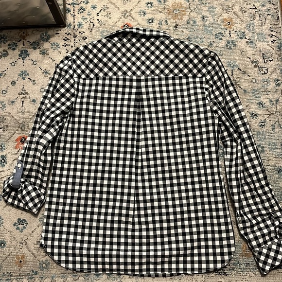 NWT Tommy Hilfiger Black & White Half Zip Top - Picture 10 of 16